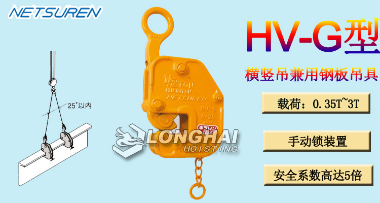 HV G橫豎吊兼用鋼板吊具