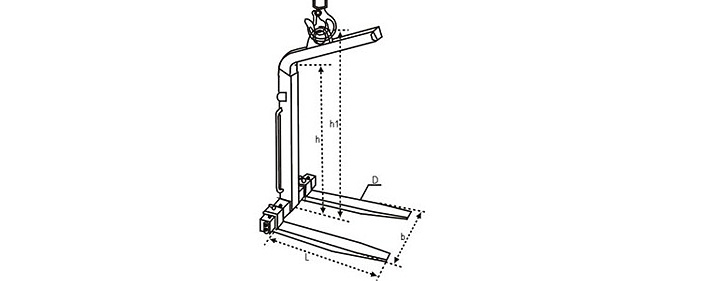自動(dòng)平衡吊叉,托盤(pán)平衡吊叉尺寸圖